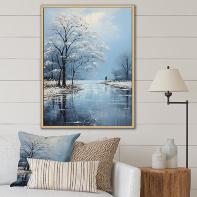 «Snow Tree Winters Embrace Pointillism I», reproduction