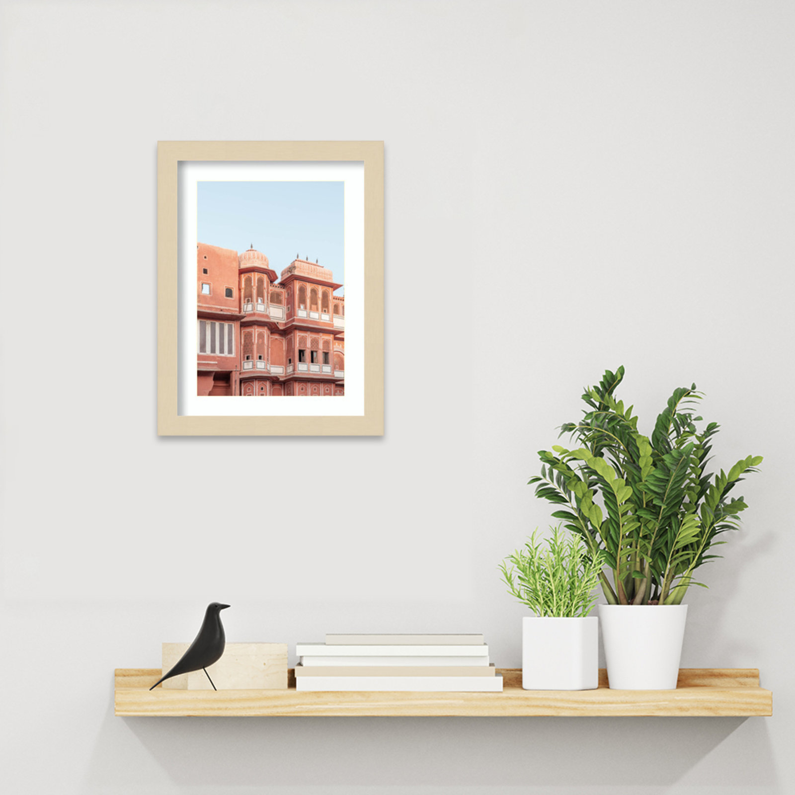 Daisey "Pink Palace" Print, Brown, 13" H x 10" W