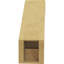 Attelle de genou en faux bois de cèdre brut Timberthane, l 5 po x P 14 po x H 14 po, brun clair apprêté-88135279