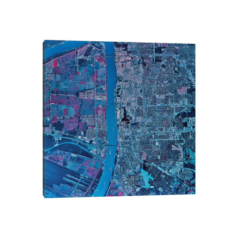 Baton Rouge, Louisiana 1 Piece Wrapped Canvas Wall Art, 30.48 cm H x 30.48 cm W