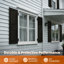 Volets en polypropylène surélevés de 14,5 po résistants aux intempéries, faciles à installer (ensemble de 2)-115359652-115359655
