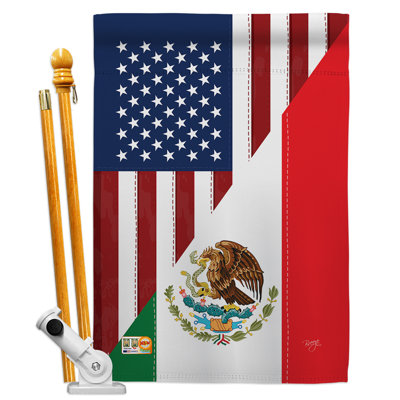 Ensemble indicateur vertical décoratif états-unis de l’amitié des états-unis mexique