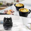 Sleek Minimalist Black Ceramic Stackable Mug - Large 450ml Capacity, Microwave & Dishwasher Safe For Coffee/tea - Modern Home & Office Drinkware