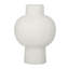 Vase de table blanc intérieur / extérieur en céramique