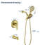 Robinet de baignoire et de douche à pression équilibrée avec valve brute-77004339