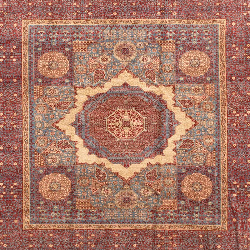 Abstract Indoor Rug, Square 3'