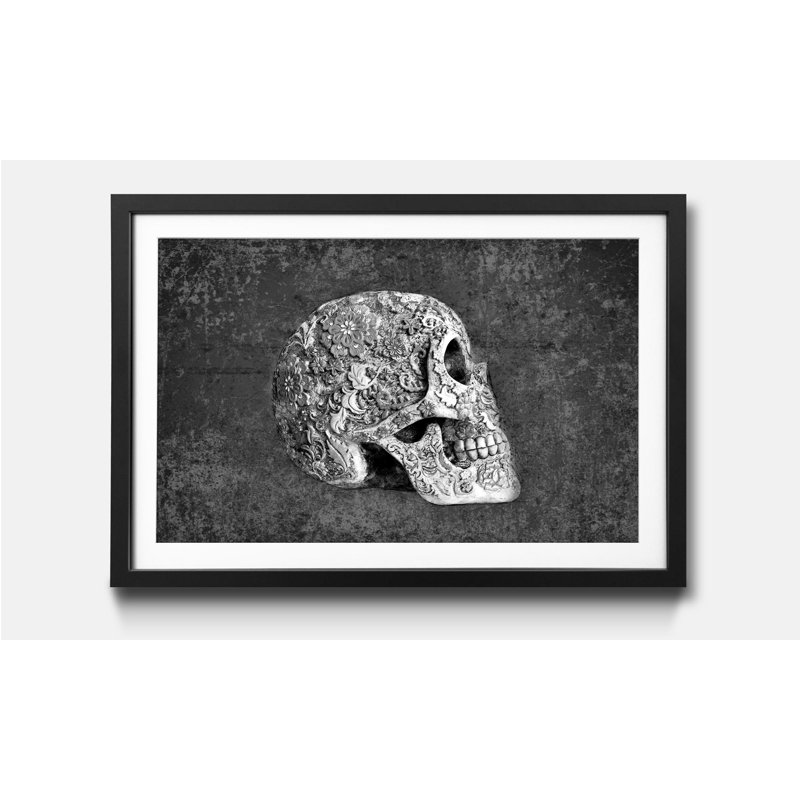 Suger Skull - Single Picture Frame Print, 40cm H x 60cm W