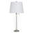 Glass Table Lamp - White Shade