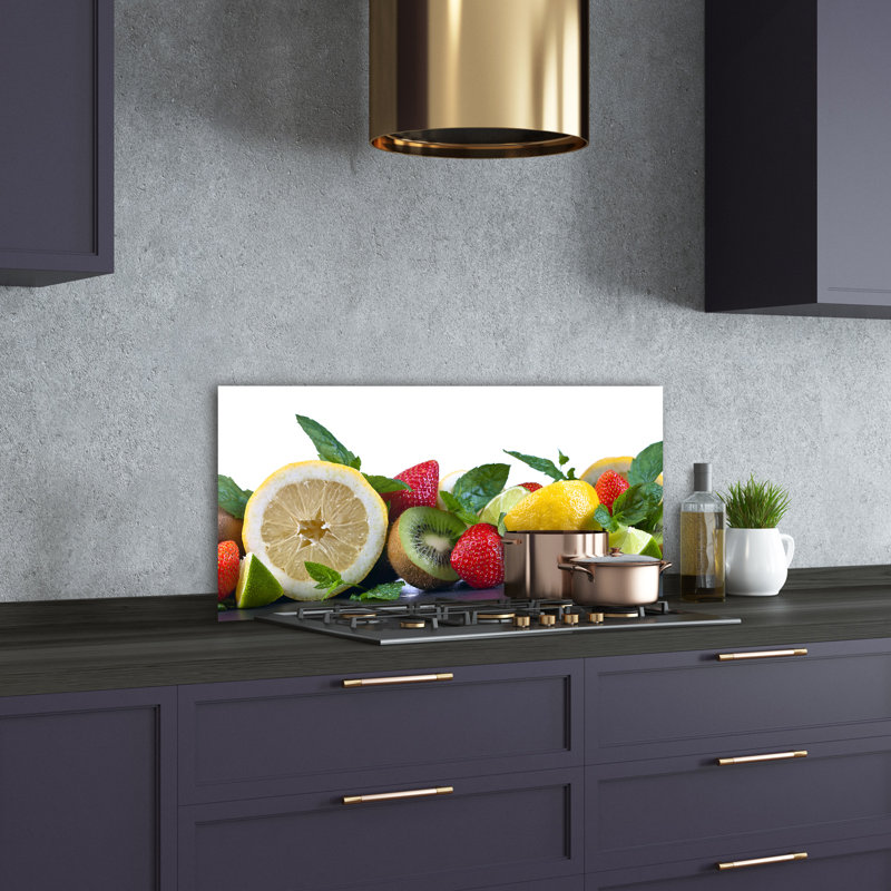 Loen 50cm W x 100cm L Glass Peel and Stick Panel