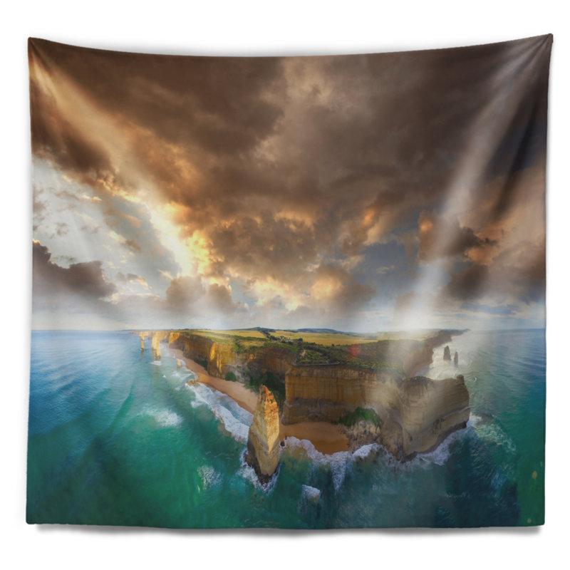 Tapisserie bleue Seascape Great Ocean Road, Australie, H 50 po x l 60 po