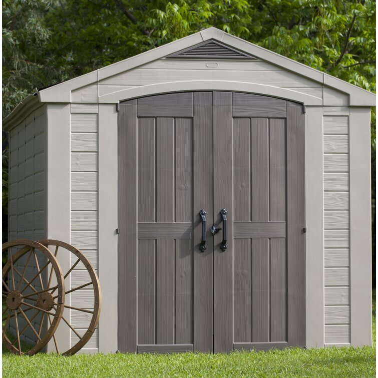 Keter Factor 8 ft. W x 11 ft. D Resin Outdoor Storage Shed