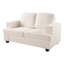 Causeuse moderne en velours-80472320