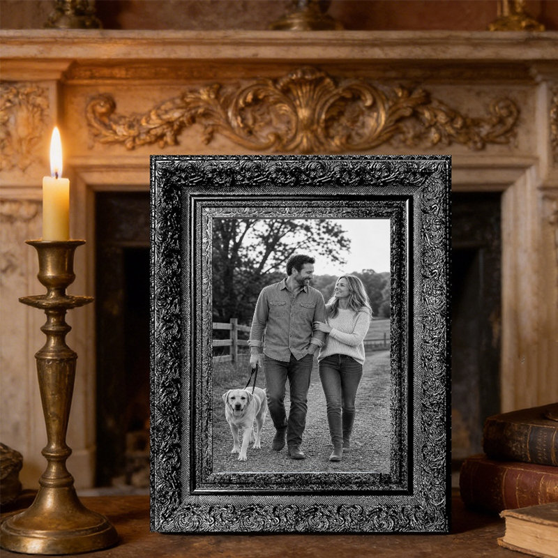 11" x 14" Black 3 PCS Refined Picture Frame for Anniversary Gifts, Black, 3, 11" W x 14" H