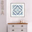 Carreau marocain bleu Kaede par Eva Watts, reproduction encadrée-117532565-117532563