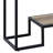 Rectangular Rustic Table In Oak And Black With Extra Storage - Industrial Look Versatile For Home Decor