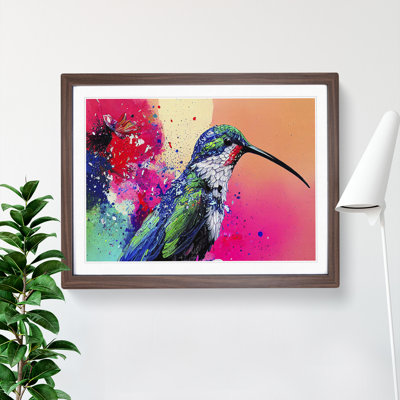 XH1022-6636X Hummingbird Vol.3 Abstract 1 Piece Single Picture Frame Painting