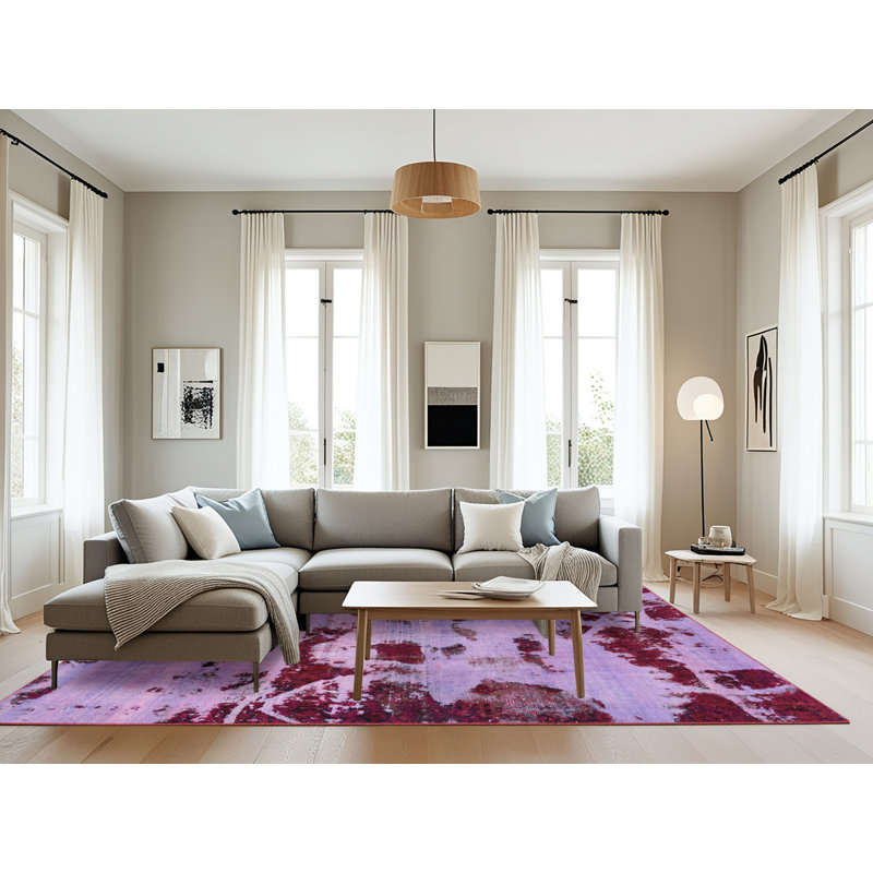 Abstract Indoor Rug, Rectangle 8' x 12'