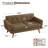 Jadier 66" Upholstered Loveseat Square Sofa-1222030423-1230110787