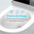 Integrated Tankless Smart Toilet, Fully Automatic One-Piece Toilet with Radar Sensor Auto Lid, Foot Kick Flush, LCD Digital Display, Multiple Wash Modes