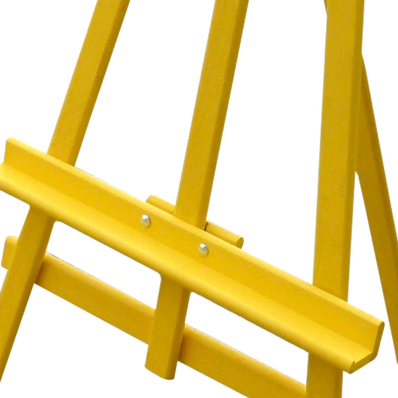 Gargi Ebern Designs Folding Wood Tripod Easel, Yellow, 180'Hx51'Wx45'D