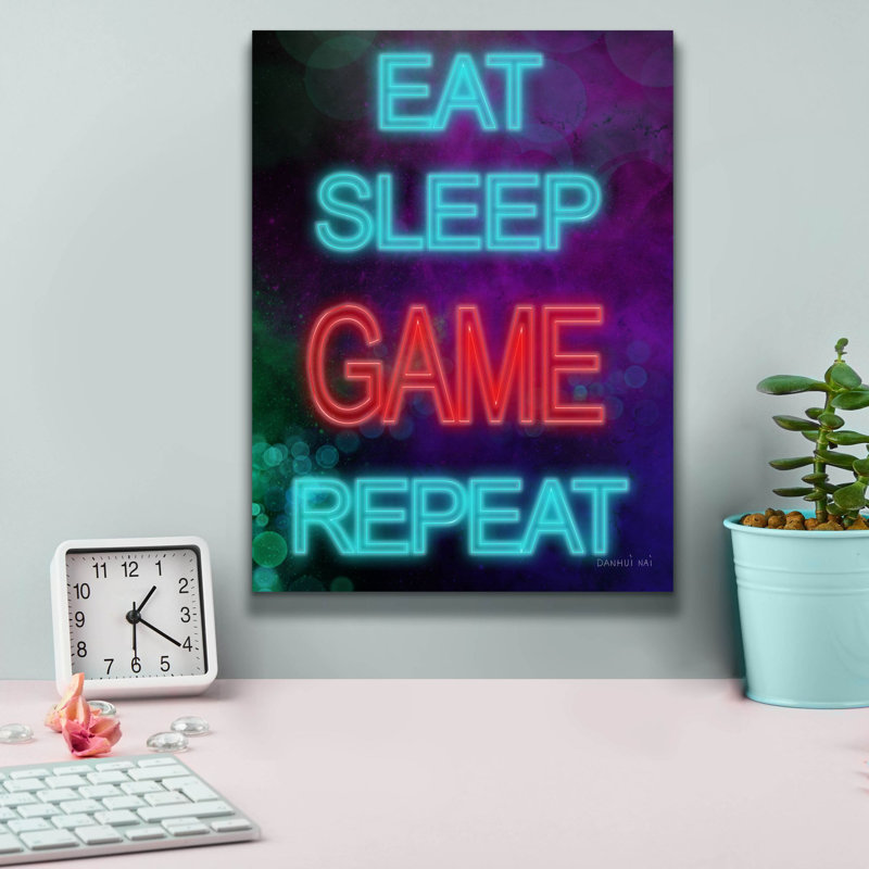 «Game On 6» par Danhui Nai, art mural sur toile, H 16 po x l 12 po
