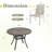 4-Person Square Patio Dining Set With Stackable PVC-coated polyester Chairs-98252882