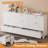 Fluted 8 Drawer Dresser for Bedroom, 55.1" Wide Modern Wood Chest of Drawers with Metal Handle for Living Room, White-1152496260
