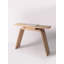 Wabi Sabi Light Oak Open Frame Console Table For Hallway