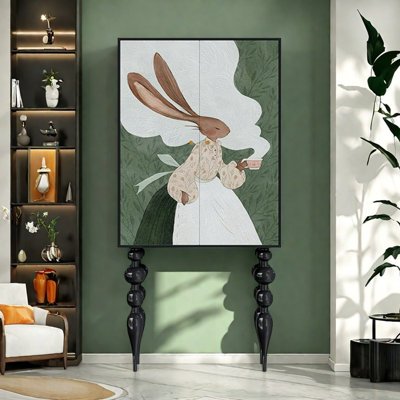 Armoire moderne à double porte minimaliste