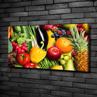 Vegetables And Fruits - Wrapped Canvas Print