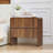 Geordy 2-Drawer Dresser, 23.6"Fluted Nightstand-636979803