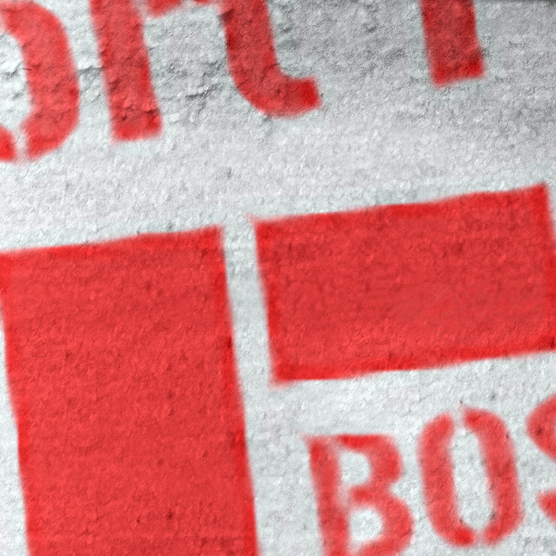 Bath Towel, Red, Microfiber, Boston