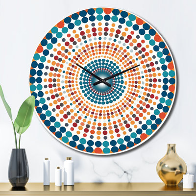 Horloge murale Boho Mandala