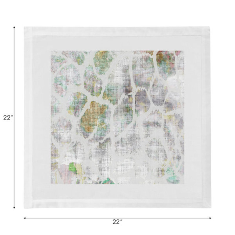Serviettes de table en satin de coton girafe, Automne