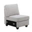 Canapé modulaire en L avec repose-pieds 7 pièces Linen