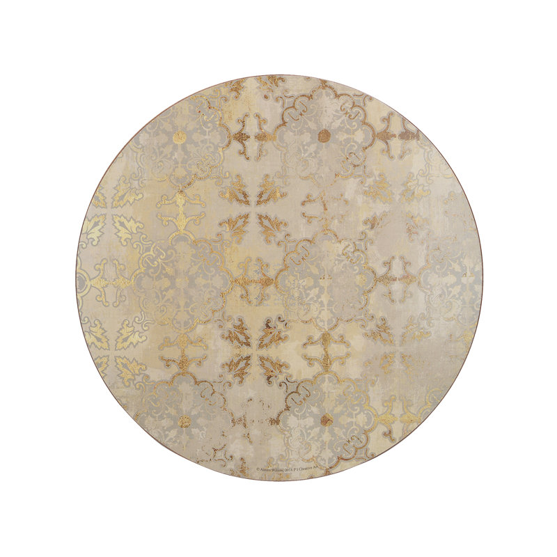 Gold Impressions Cork Placemat