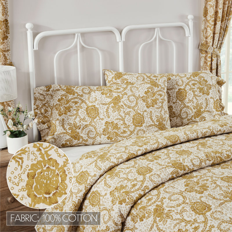 Tokay Ayda 52 Thread Count Floral 100% Cotton Floral PillowCase, King