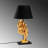 Elegant Gold Table Lamp, 11.8 x 11.8 x 22.4 Inches | 100% Polyester Fabric Shade, E27 Socket (Max 40W) | Stylish Cubism/Surrealism Design, Perfect for Living Room or Bedroom Decor, IP20 Rated, Bulb Not Included-518035241