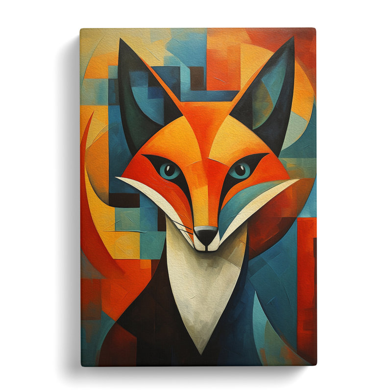 Fox Constructivism No.2 - Wrapped Canvas Print, 60cm H x 40cm W x 3cm D