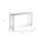 47" Clear Glass Block Console Table