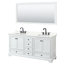 Meuble-lavabo double autoportant Deborah avec plateau en quartz-98142015-98142016-98213894