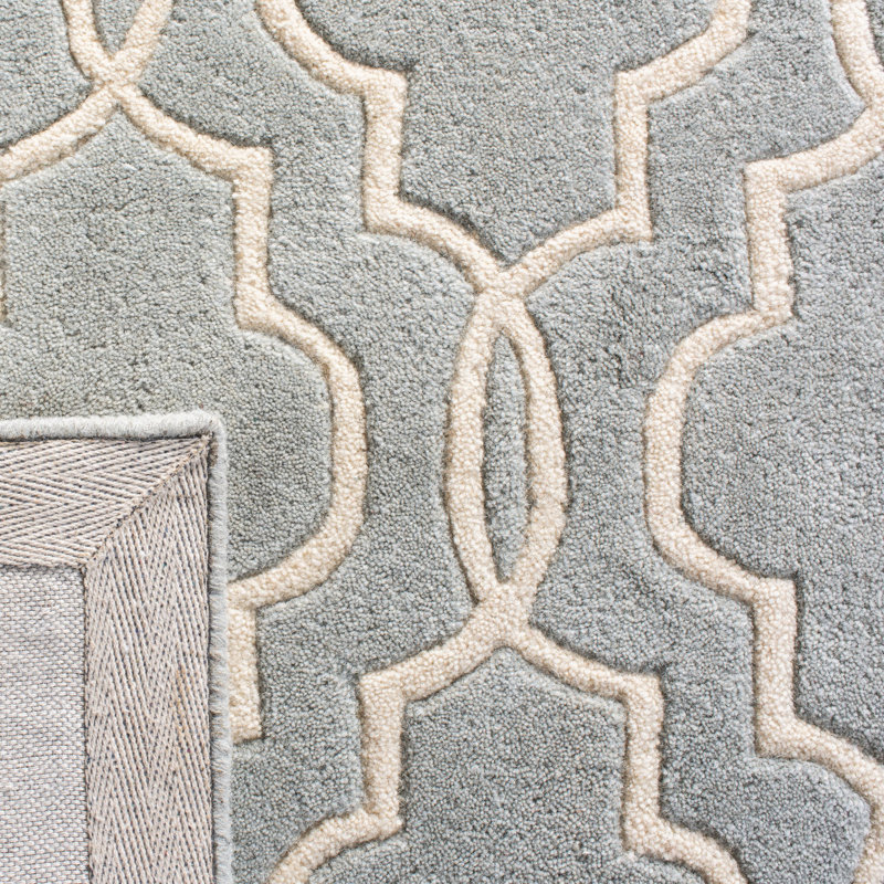 Carolene Hand Tufted Wool Geometric Rug, Runner 2'3" x 7'
