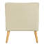 Chaises d'appoint confortables en bois de polyester de style Mid-Century moderne