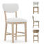 Tabouret de bar rembourré en bois massif-1938160318