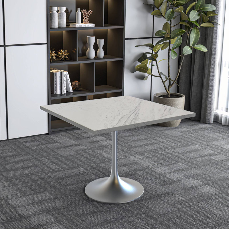Table de salle à manger carrée moderne Heatherton Verve, L 36 po x l 36 po