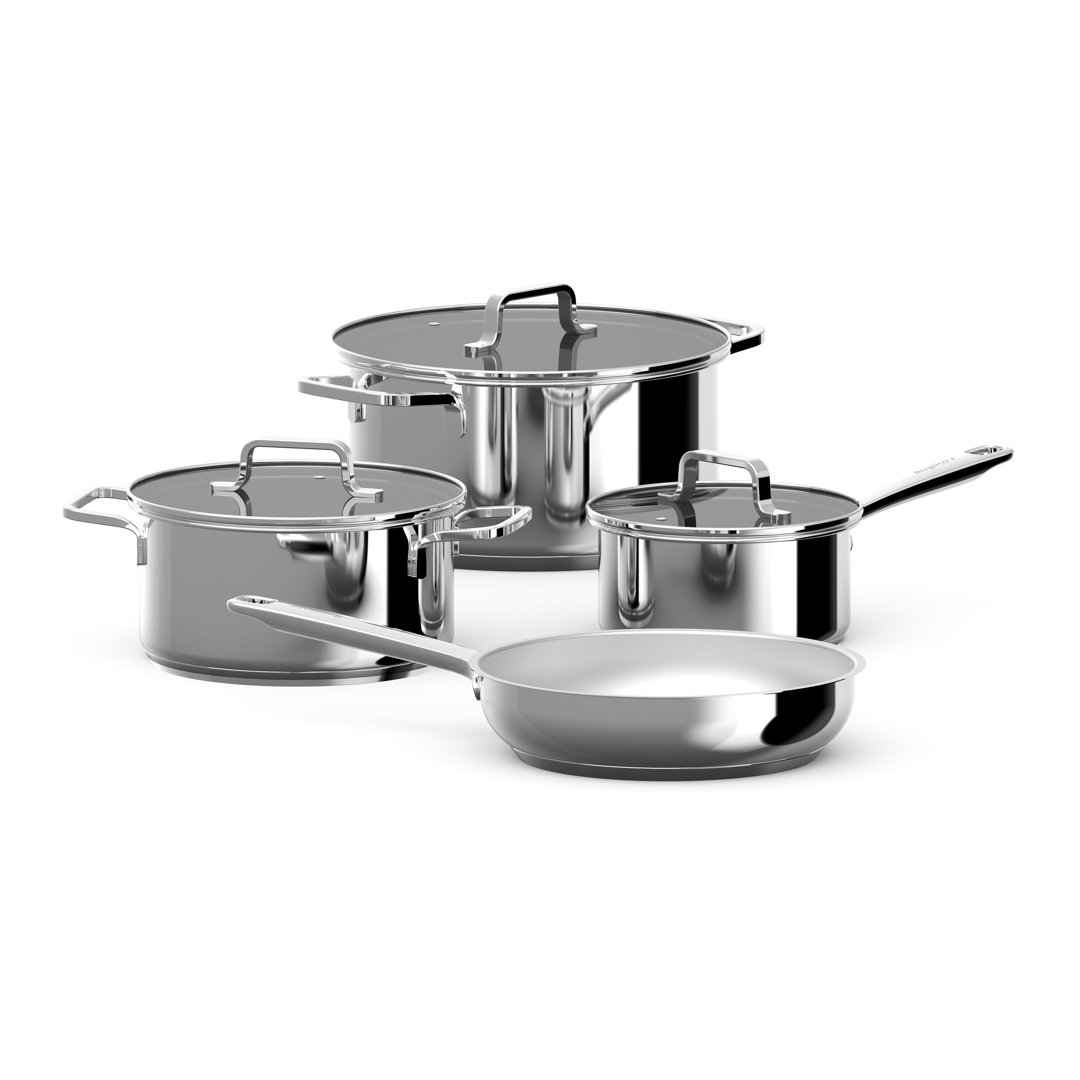 DiNA 7 - Piece Stainless Steel Cookware Set