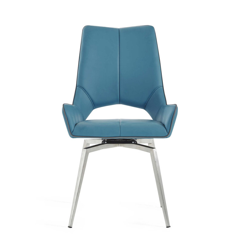 Chaise de salle à manger pivotante turquoise Jack (ensemble de 2)