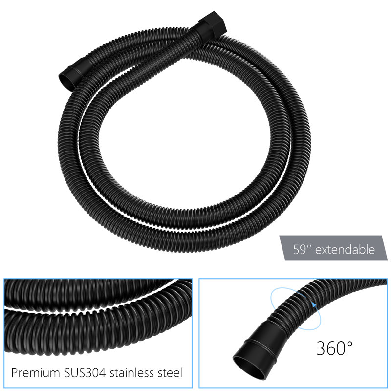 Diverter Complete Shower System, Matte Black