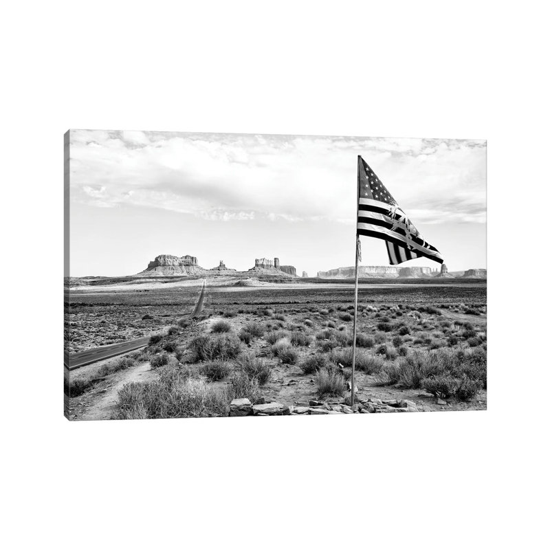 Black Arizona Series - The Wild West - Wrapped Canvas Print, 20.32 cm H x 30.48 cm W