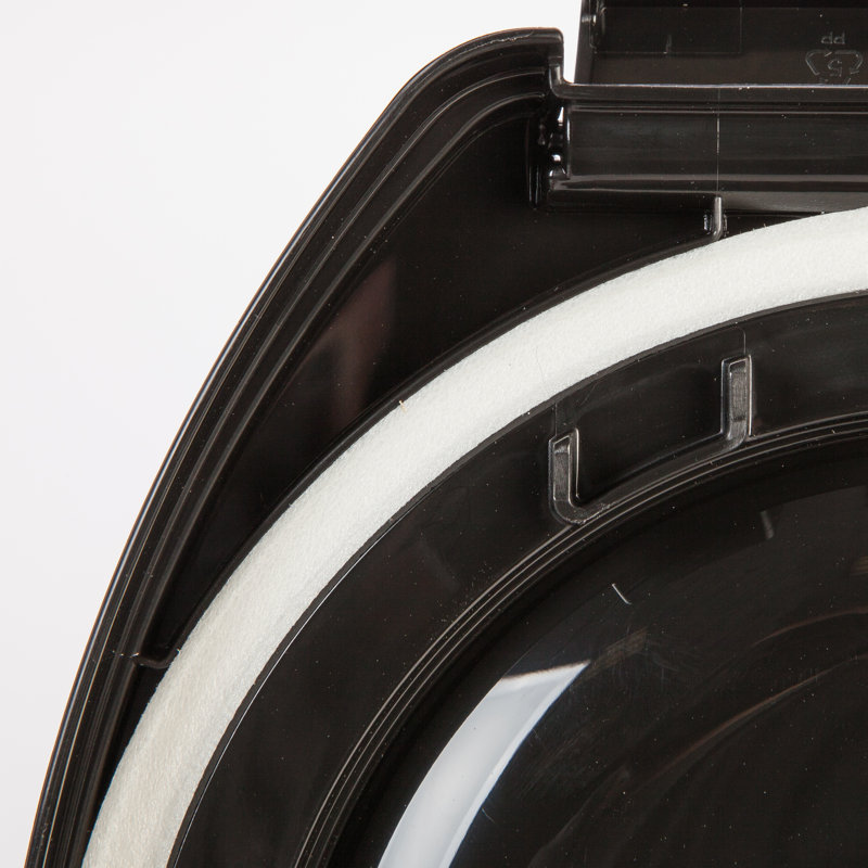 Clear and Black Airtight Plastic Pet Food Storage Container